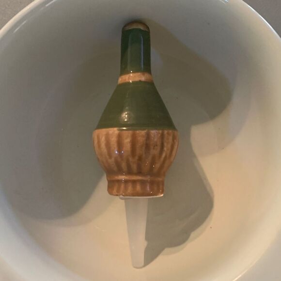 Faux Nora Fleming Chianti Wine Bottle - Picture 2 of 3